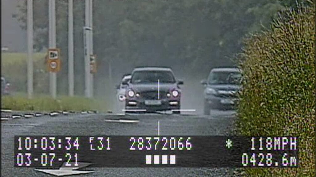Dangerous driver caught doing 118mph on wet road loses license and is fined £5,000