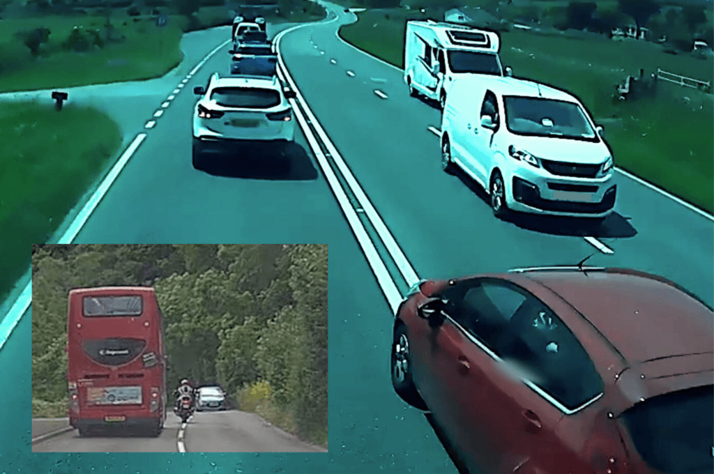 Op Snap Police car dangerous overtaking
