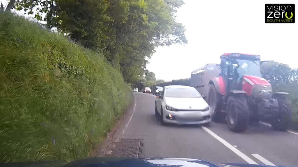 A still from Op Snap footage submitted to Devon & Cornwall Police