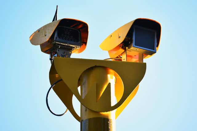 bi-directional speed camera yellow