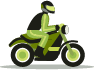 motorcyclist icon